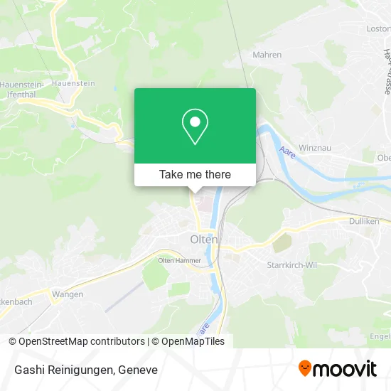 Gashi Reinigungen map