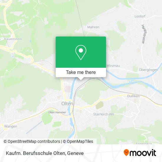 Kaufm. Berufsschule Olten plan