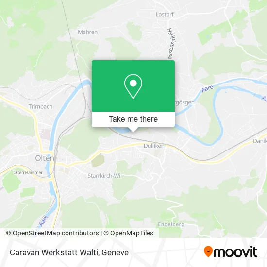 Caravan Werkstatt Wälti map