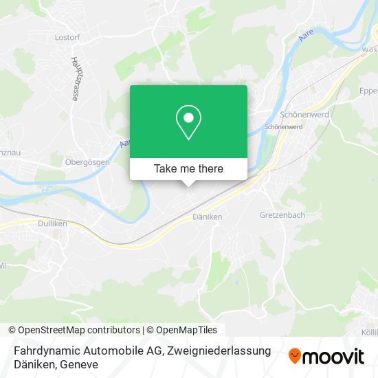 Fahrdynamic Automobile AG, Zweigniederlassung Däniken plan