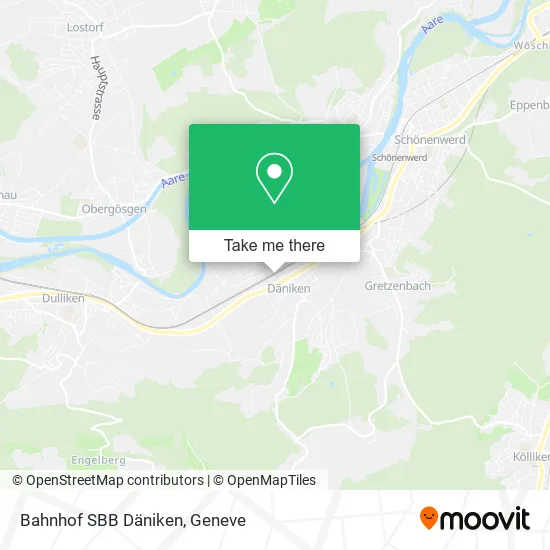 Bahnhof SBB Däniken map