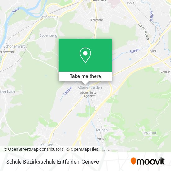 Schule Bezirksschule Entfelden map