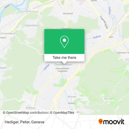 Hediger, Peter map