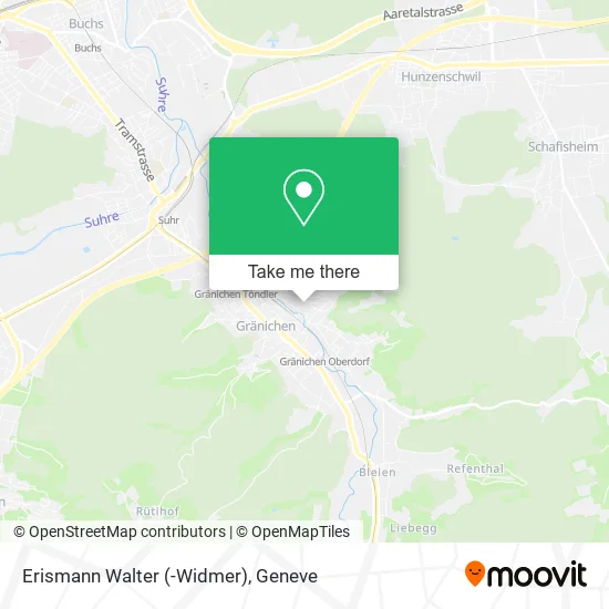 Erismann Walter (-Widmer) map