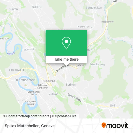 Spitex Mutschellen map