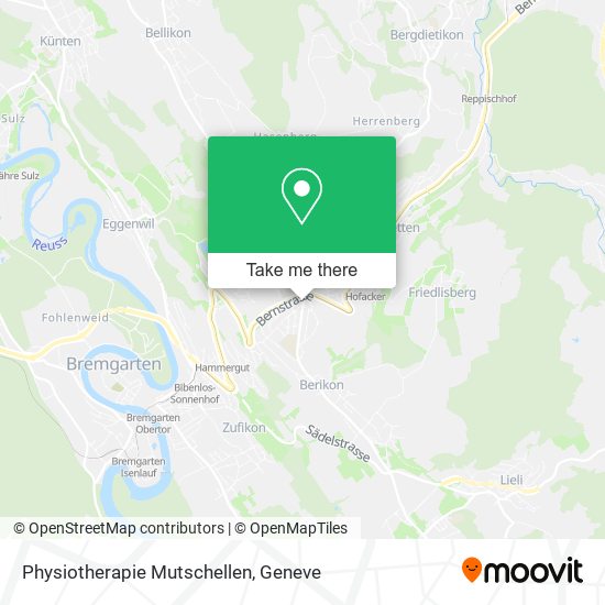 Physiotherapie Mutschellen map
