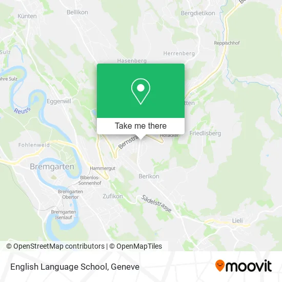 English Language School map
