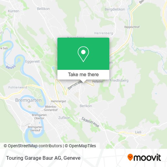 Touring Garage Baur AG map