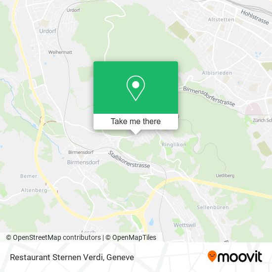 Restaurant Sternen Verdi map