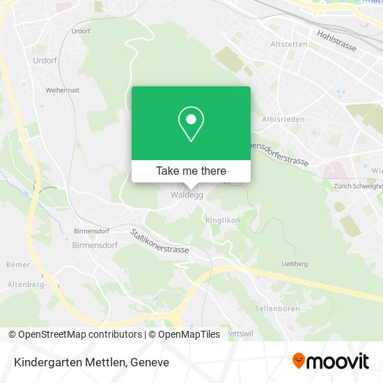 Kindergarten Mettlen map