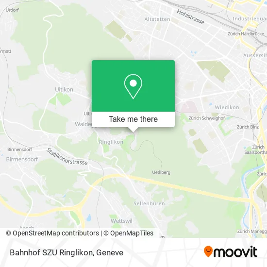 Bahnhof SZU Ringlikon map