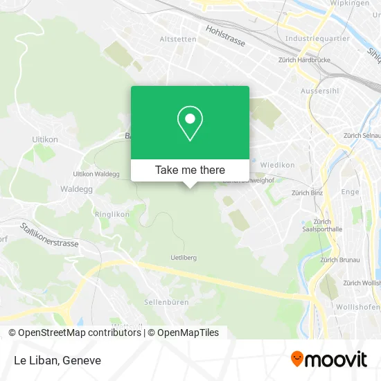 Le Liban map