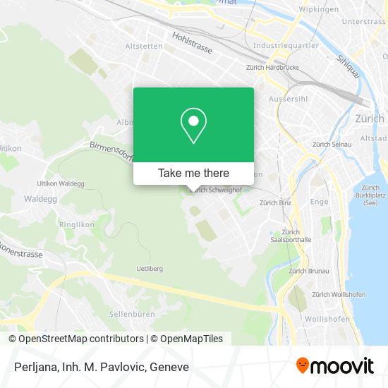 Perljana, Inh. M. Pavlovic map
