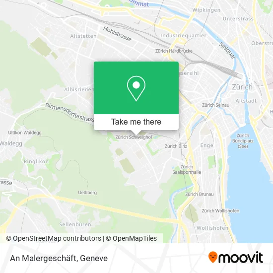 An Malergeschäft map