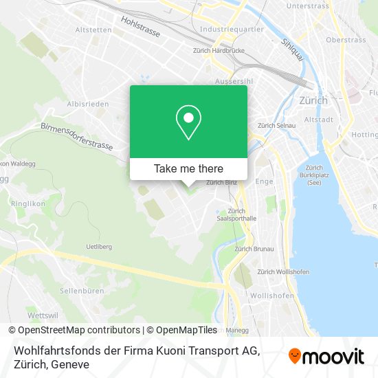 Wohlfahrtsfonds der Firma Kuoni Transport AG, Zürich plan