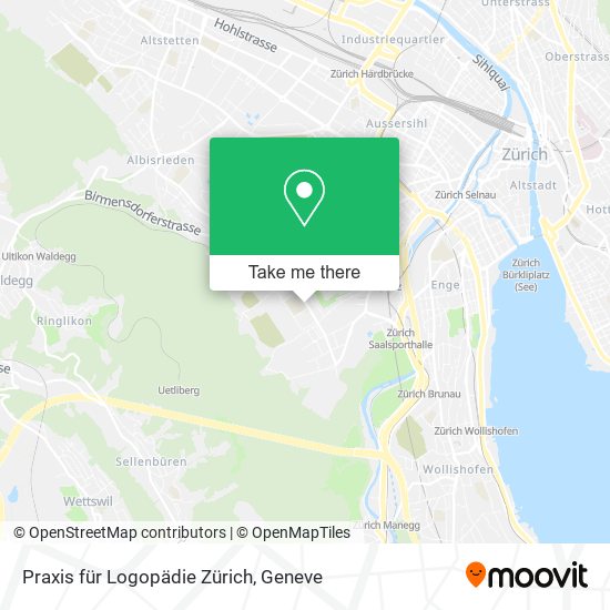 Praxis für Logopädie Zürich map