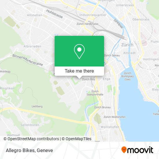 Allegro Bikes map