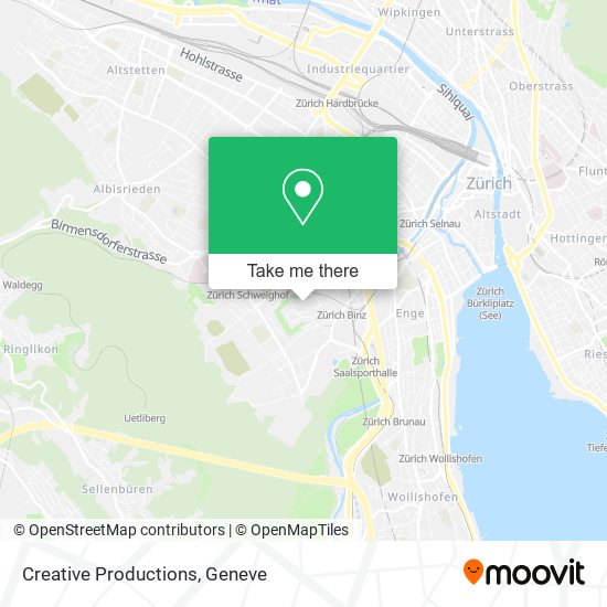Creative Productions map