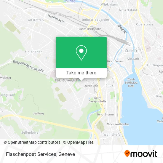 Flaschenpost Services map