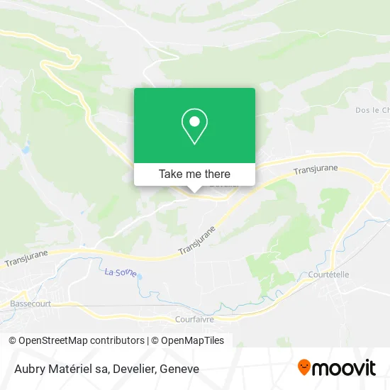 Aubry Matériel sa, Develier map