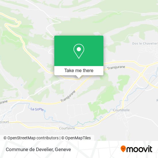 Commune de Develier map
