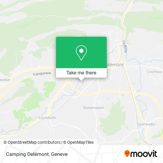 Camping Delémont map