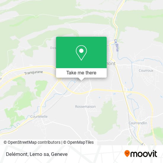 Delémont, Lemo sa map