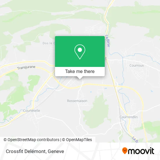 Crossfit Delémont map