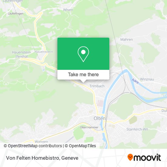 Von Felten Homebistro map