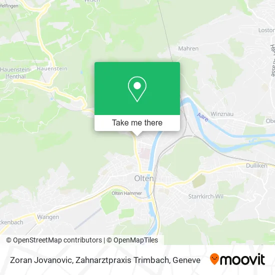 Zoran Jovanovic, Zahnarztpraxis Trimbach map