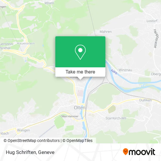 Hug Schriften map