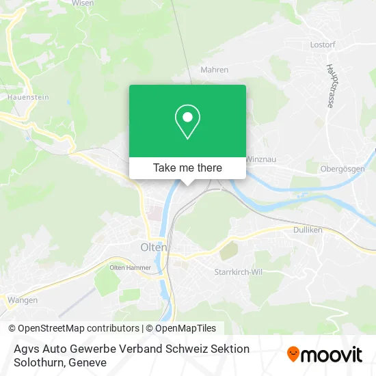 Agvs Auto Gewerbe Verband Schweiz Sektion Solothurn map