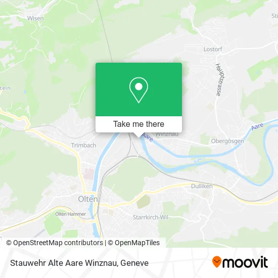 Stauwehr Alte Aare Winznau map