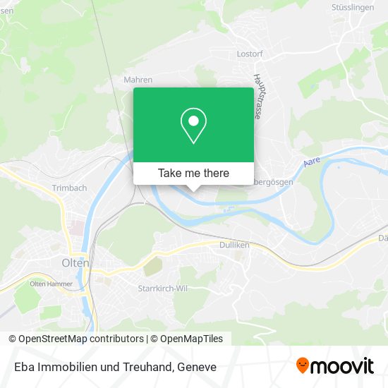 Eba Immobilien und Treuhand map