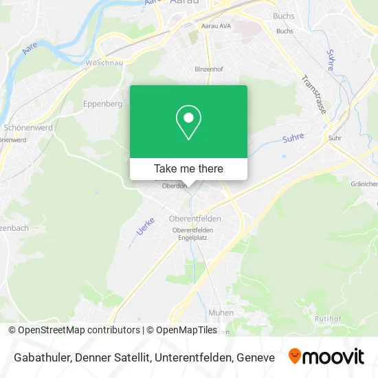 Gabathuler, Denner Satellit, Unterentfelden map