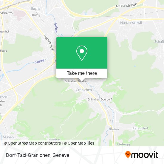 Dorf-Taxi-Gränichen map