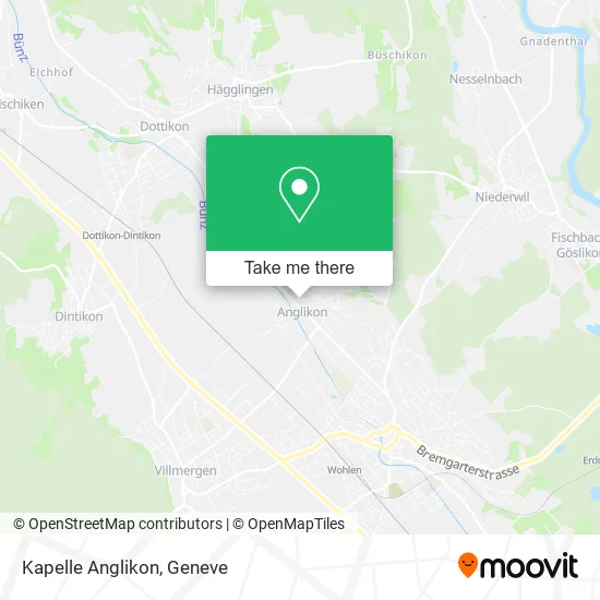 Kapelle Anglikon map