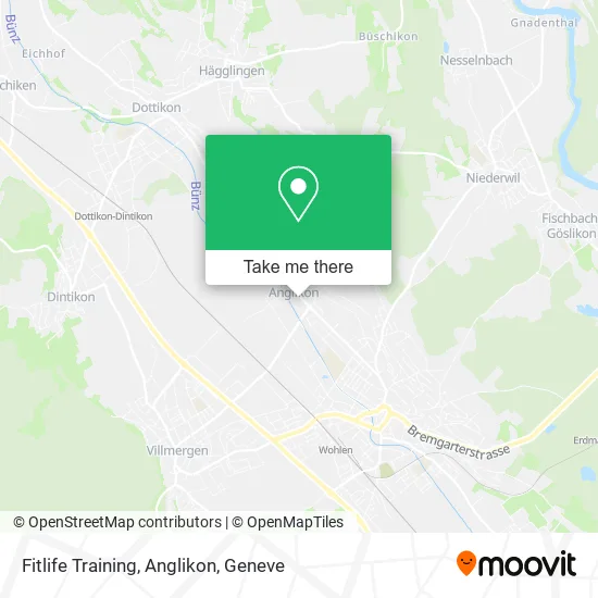 Fitlife Training, Anglikon map