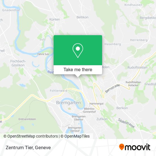 Zentrum Tier map