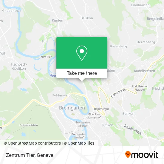 Zentrum Tier map