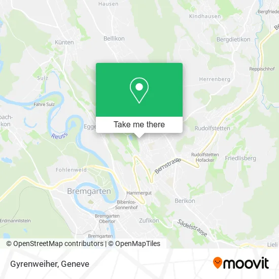 Gyrenweiher map