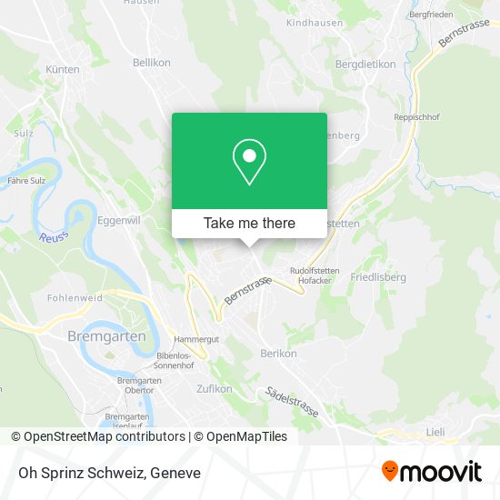 Oh Sprinz Schweiz map