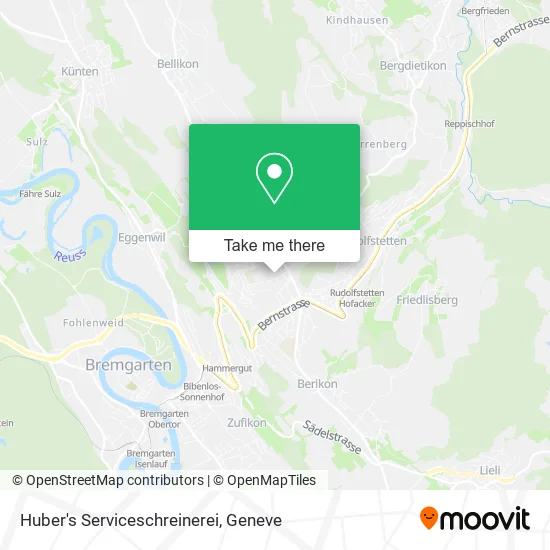 Huber's Serviceschreinerei map