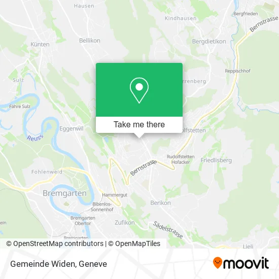 Gemeinde Widen map