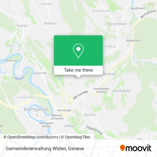 Gemeindeverwaltung Widen map