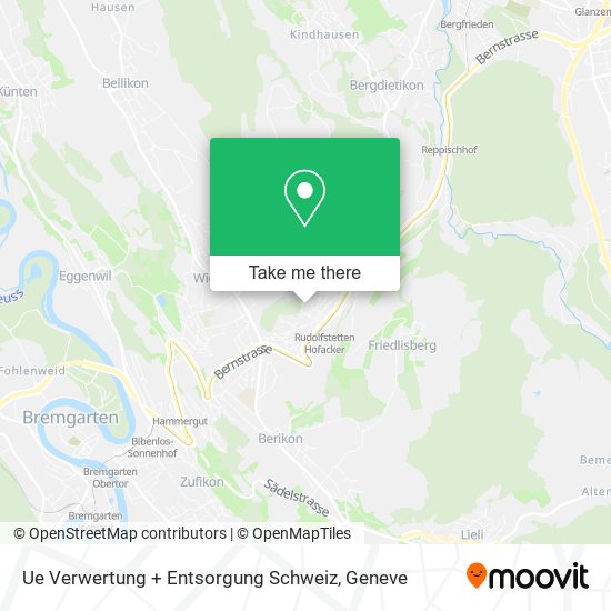 Ue Verwertung + Entsorgung Schweiz map