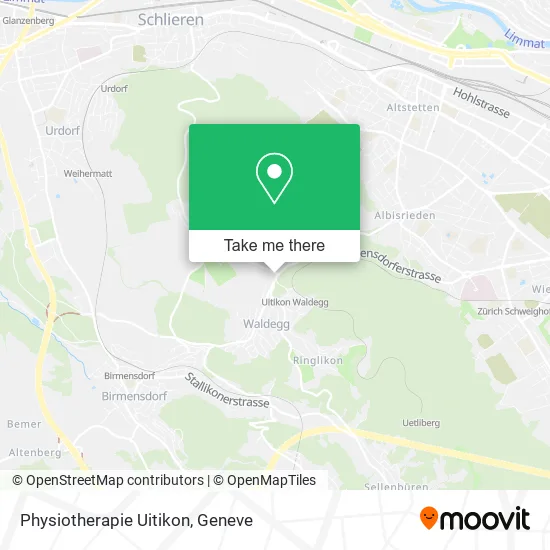 Physiotherapie Uitikon map