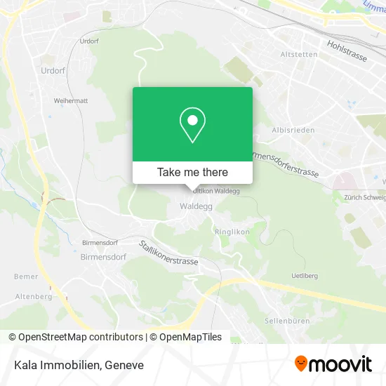 Kala Immobilien map