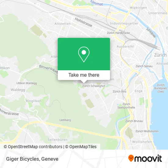 Giger Bicycles map