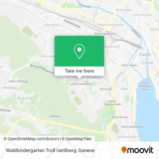Waldkindergarten Troll Uetliberg map